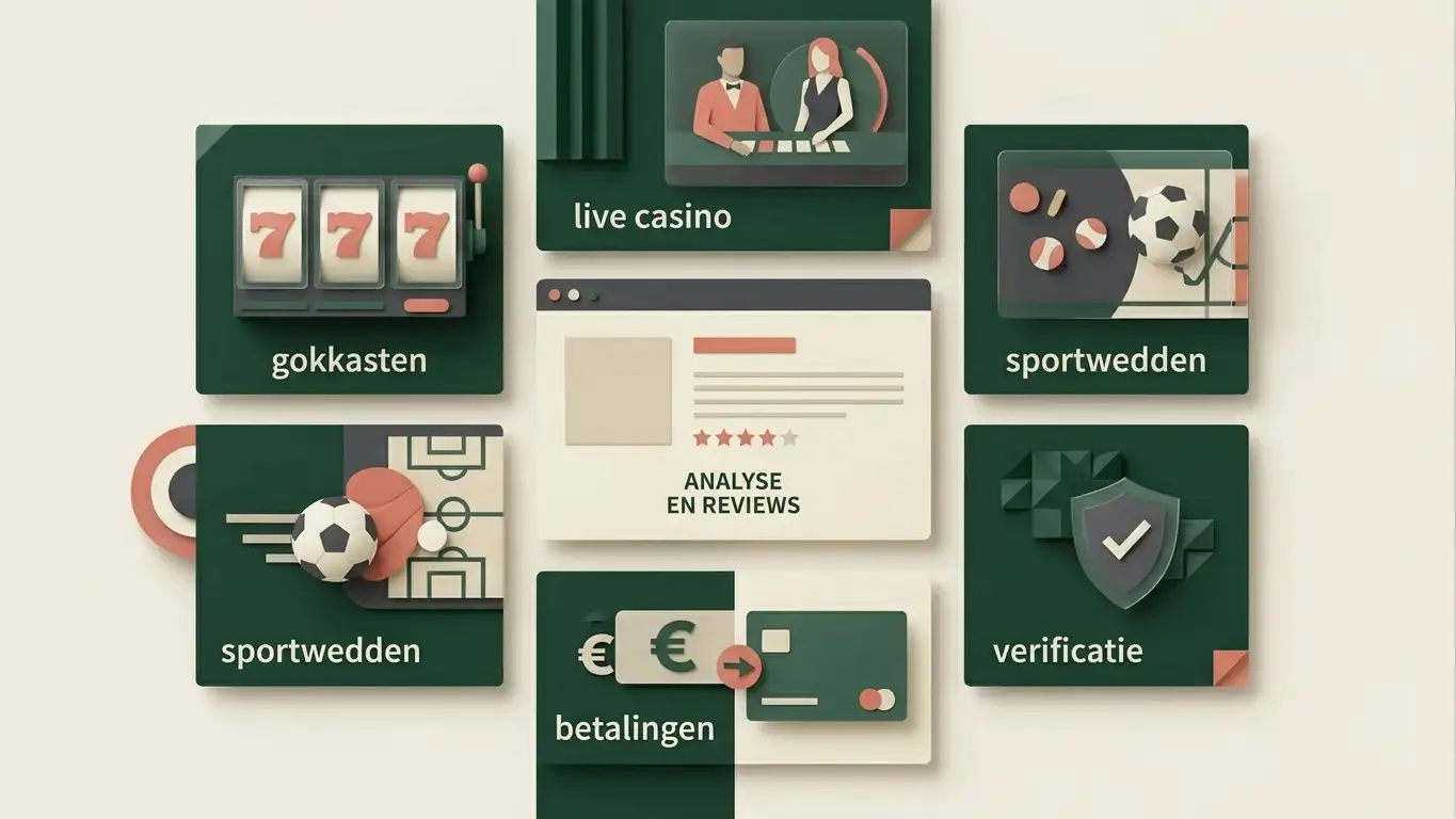Abstracte analytische casino-review met eurobetalingen, spelcategorieën en Nederlandse context
